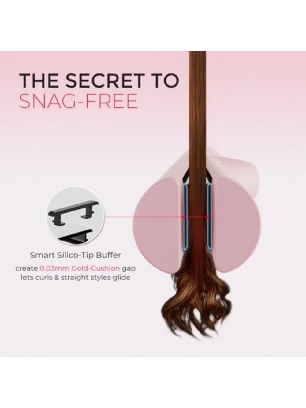 2-in-1 Curling Iron & Flat Iron - Hair Straightener & Curler with Airflow